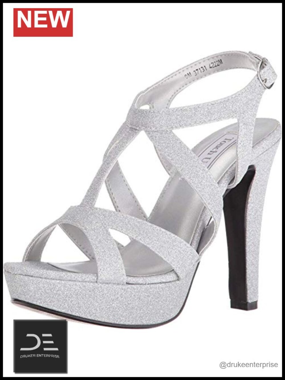 Women's Platform Dress Sandal with Adjustable Strap and Open Toe